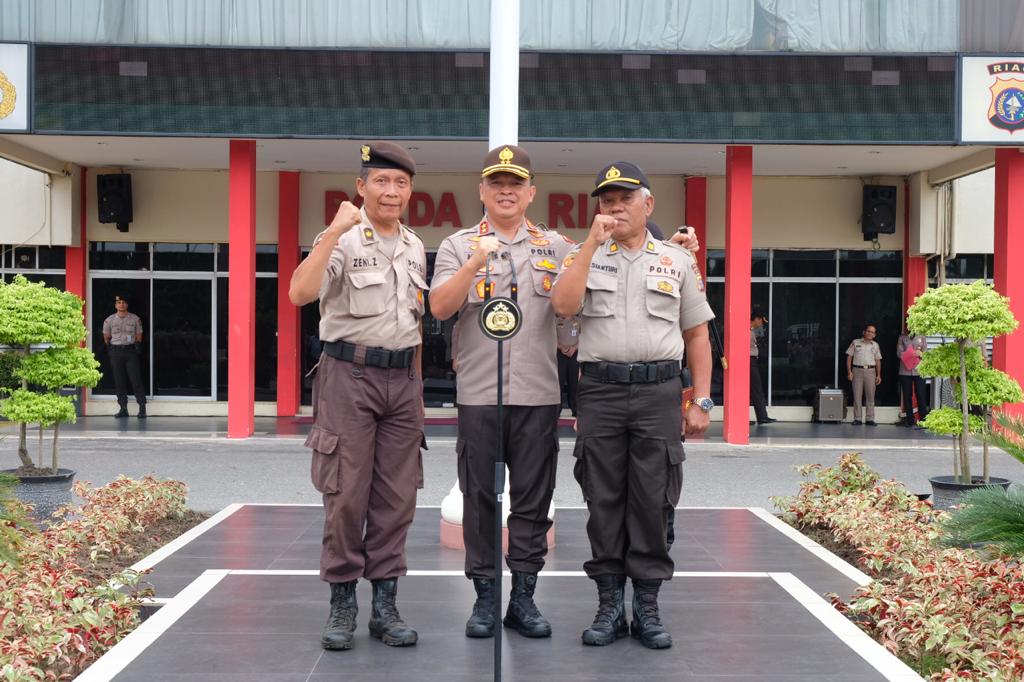 Personil Polda Riau Yang BKO Tangani Karhutla ke Polres Meranti Kembali dari Melaksanakan Tugas